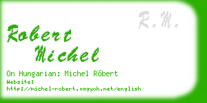 robert michel business card