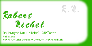 robert michel business card